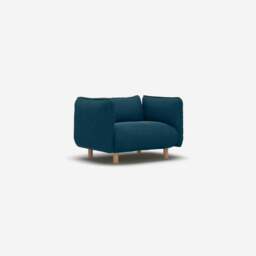 Pillow 1.5 Seater Sofa - Teal Velvet - thumbnail 3