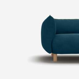 Pillow 1.5 Seater Sofa - Teal Velvet - thumbnail 2
