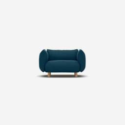 Pillow 1.5 Seater Sofa - Teal Velvet