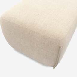 Cozy Pouffe - Cream Textured Weave - thumbnail 3
