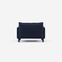 Cozy 1.5 Seater Chaise Sofa - Navy Cotton - thumbnail 5