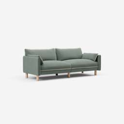 Cozy 3 Seater Sofa - Sage Cotton - thumbnail 4