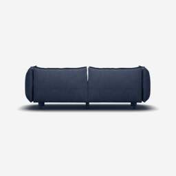 Pillow 3 Seater Sofa - Navy Cotton - thumbnail 4