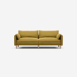Cozy 3 Seater Sofa - Mustard Velvet