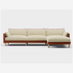 Cozy 5 Seater RH Chaise Sofa - Henna Cotton - thumbnail 3