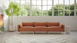 Cozy 5 Seater RH Chaise Sofa - Henna Cotton - thumbnail 6
