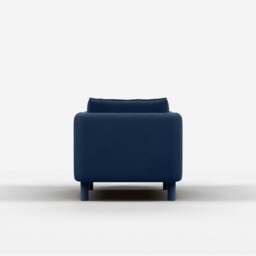 Cozy Armchair - Midnight Blue Velvet - thumbnail 3
