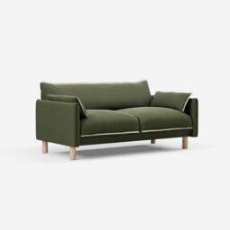 Cozy 2 Seater Sofa - Dark Green Velvet - thumbnail 4