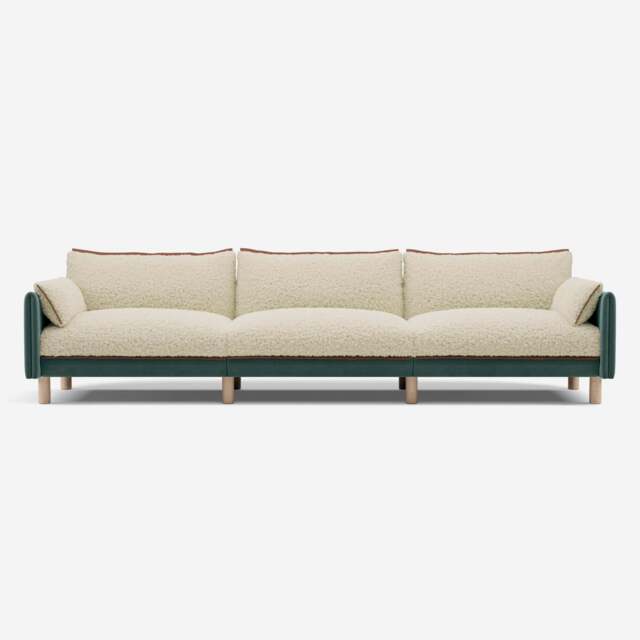 Cozy 5 Seater Sofa - Sage Cotton - image 1