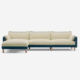 Cozy 5 Seater LH Chaise Sofa - Teal Velvet - thumbnail 3
