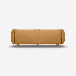 Pillow 3 Seater Sofa - Ochre Cotton - thumbnail 4