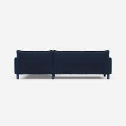 Cozy 4 Seater RH Chaise Sofa - Midnight Blue Velvet - thumbnail 5