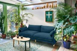 Cozy 4 Seater RH Chaise Sofa - Teal Velvet - thumbnail 7