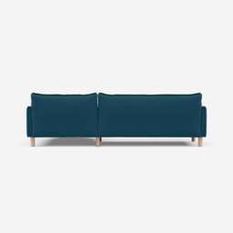 Cozy 4 Seater RH Chaise Sofa - Teal Velvet - thumbnail 4