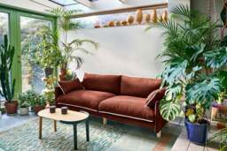 Cozy 1.5 Seater Sofa - Dark Brown Velvet - thumbnail 9