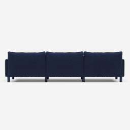 Cozy 5 Seater Sofa - Navy Cotton - thumbnail 4