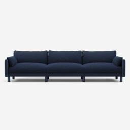 Cozy 5 Seater Sofa - Navy Cotton