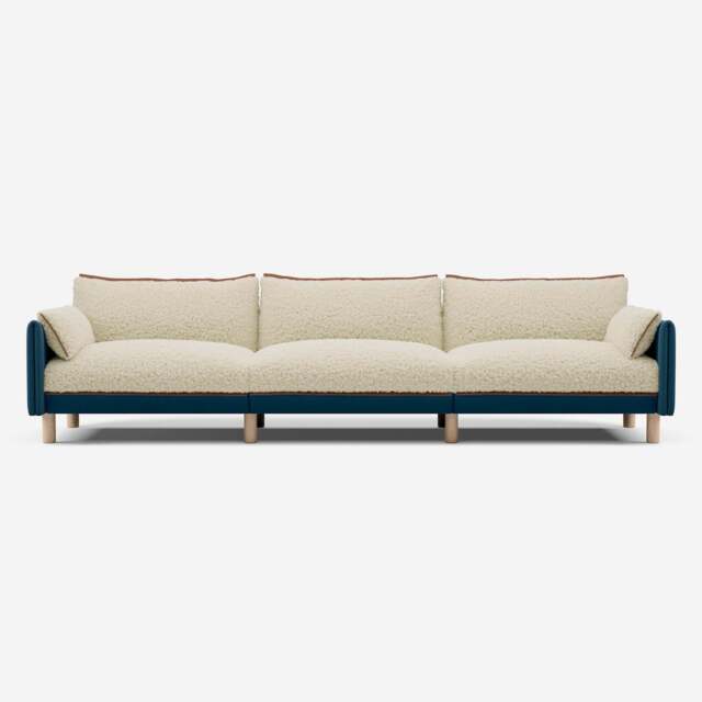 Cozy 5 Seater Sofa - Teal Velvet - image 1