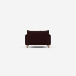 Cozy 1.5 Seater Chaise Sofa - Dark Brown Velvet - thumbnail 4