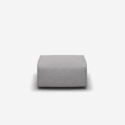 Float Square Ottoman - Light Grey Weave - thumbnail 2