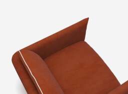 Cozy Armchair - Rust Velvet - thumbnail 5