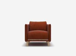 Cozy Armchair - Rust Velvet - thumbnail 3