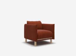 Cozy Armchair - Rust Velvet