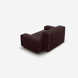 Float 1.5 Seater Sofa - Dark Brown Velvet - thumbnail 4