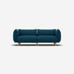 Pillow 3 Seater Sofa - Teal Velvet