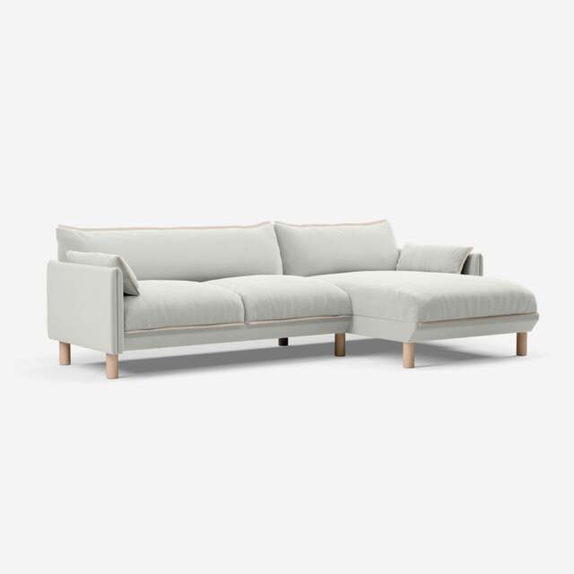 Cozy 4 Seater RH Chaise Sofa - Natural Cotton - image 1