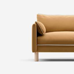 Cozy 5 Seater Sofa - Ochre Cotton - thumbnail 5