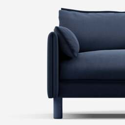 Cozy 1.5 Seater Sofa - Navy Cotton - thumbnail 6