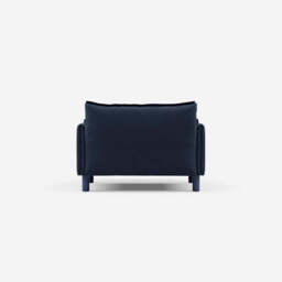 Cozy 1.5 Seater Sofa - Navy Cotton - thumbnail 5