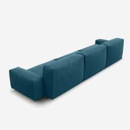 Float 5 Seater Sofa - Teal Velvet - thumbnail 4