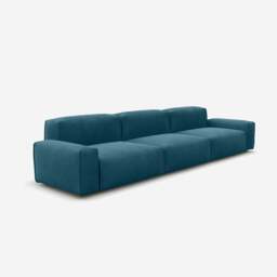 Float 5 Seater Sofa - Teal Velvet - thumbnail 3