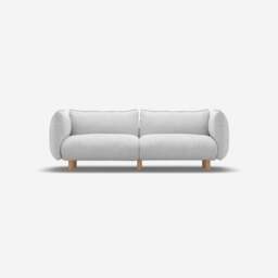 Pillow 3 Seater Sofa - Natural Cotton - thumbnail 1