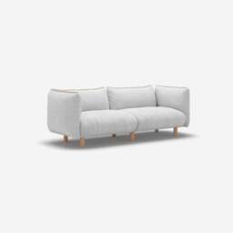 Pillow 3 Seater Sofa - Natural Cotton - thumbnail 3