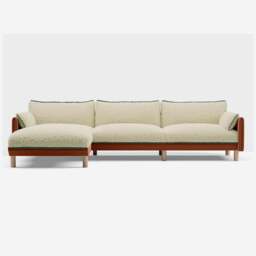 Cozy 5 Seater LH Chaise Sofa - Henna Cotton - thumbnail 3