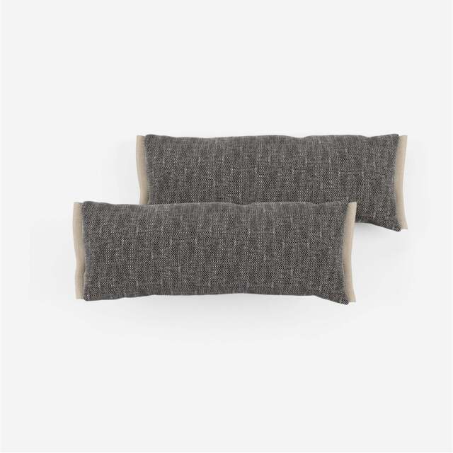 Side Cushions - Salt & Pepper Textured Weave - image 1