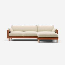 Cozy 4 Seater RH Chaise Sofa - Henna Cotton - thumbnail 3