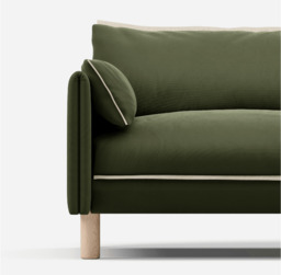 Cozy Dark Green Velvet Jacket - Natural Trim
