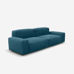 Float 3 Seater Sofa - Teal Velvet - thumbnail 3