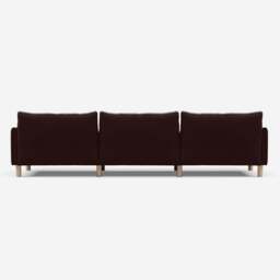 Cozy 5 Seater Sofa - Dark Brown Velvet - thumbnail 4