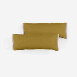 Side Cushions - Mustard Velvet - thumbnail 1