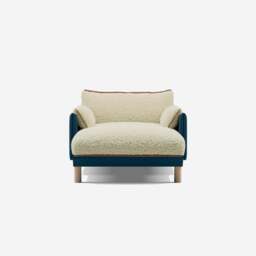 Cozy 1.5 Seater Chaise Sofa - Teal Velvet - thumbnail 3