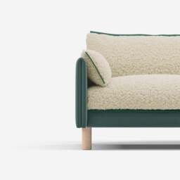 Cozy 3 Seater Sofa - Sage Cotton - thumbnail 4
