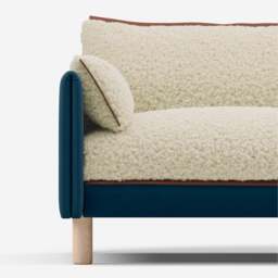 Cozy 2 Seater Sofa - Teal Velvet - thumbnail 5