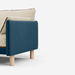 Cozy 2 Seater Sofa - Teal Velvet - thumbnail 2