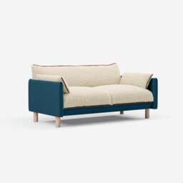 Cozy 2 Seater Sofa - Teal Velvet - thumbnail 3