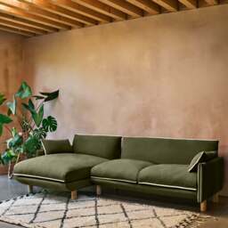 Cozy 4 Seater RH Chaise Sofa - Meadow Cotton - thumbnail 2